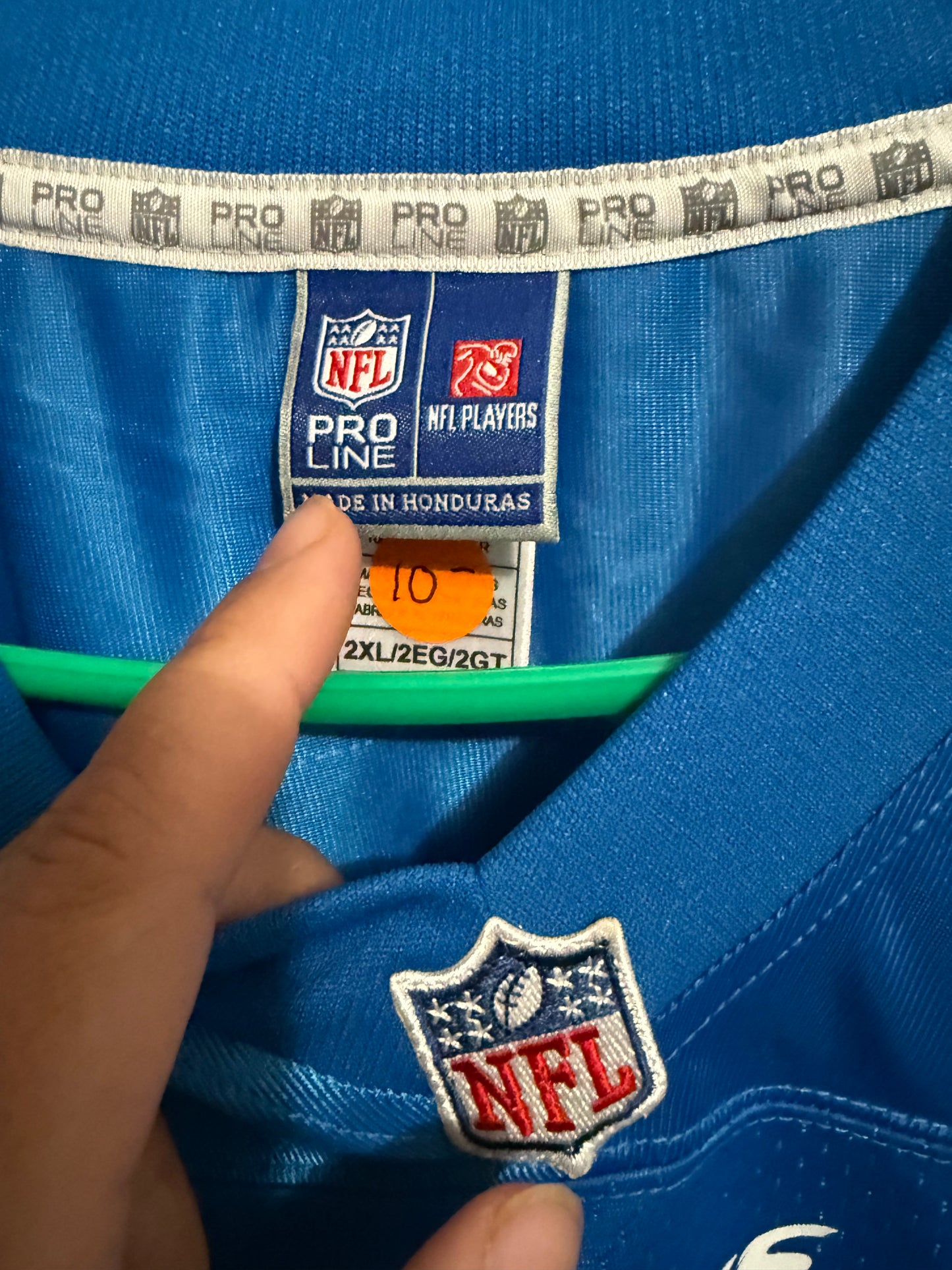 Detroit Lions Men’s 2XL-B Blank Jersey