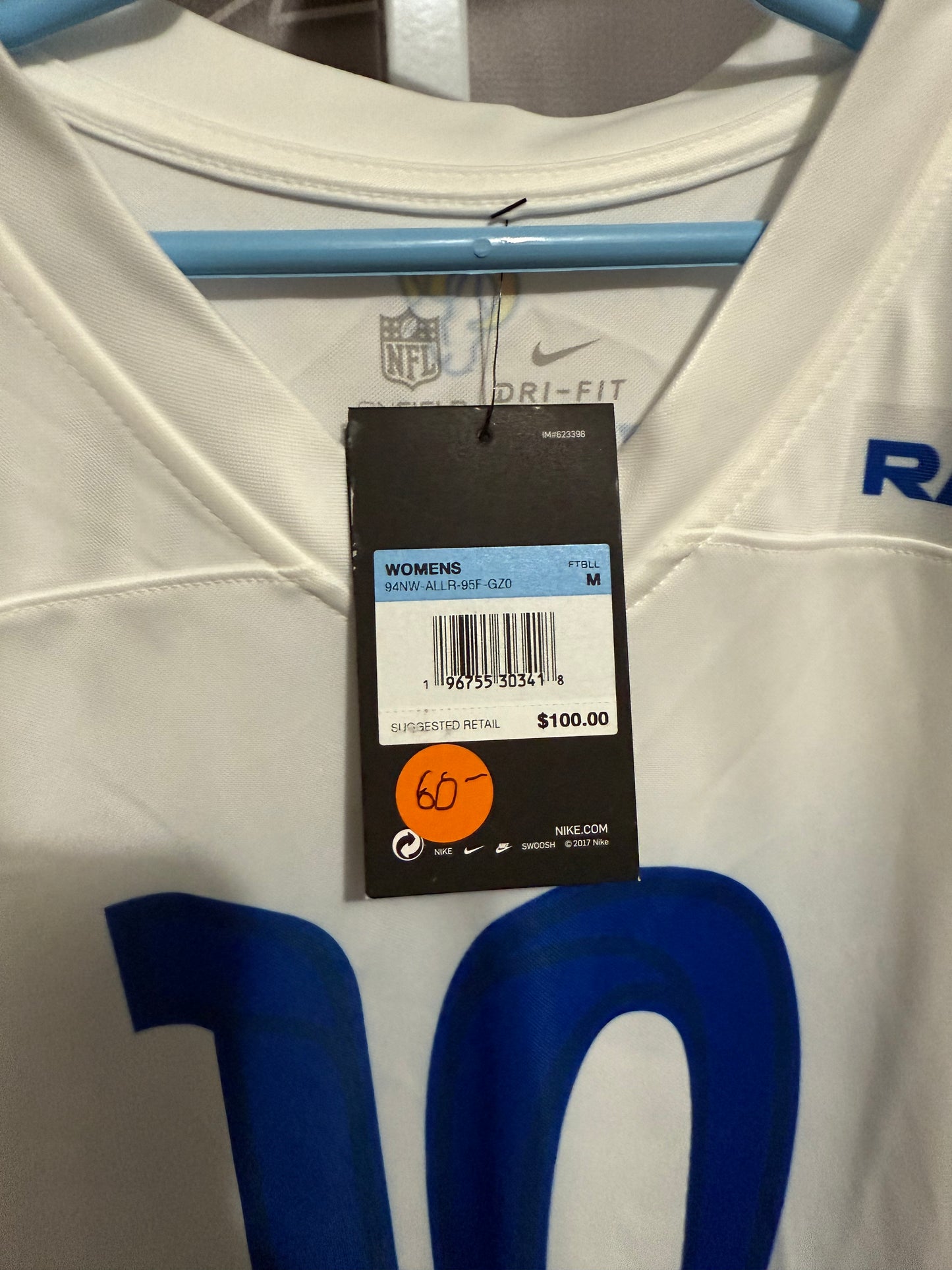 Woman’s Medium Rams Cooper Kupp On field Jersey