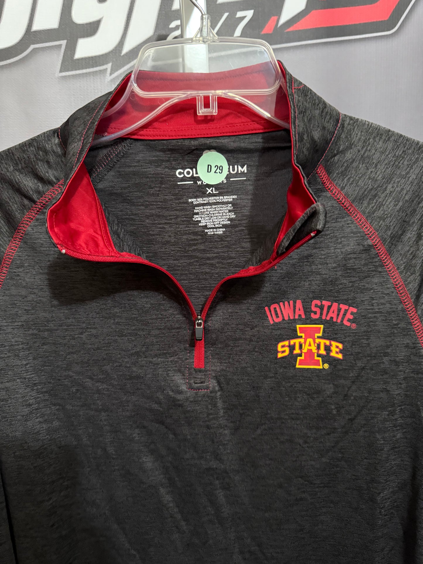 Woman’s XL Iowa State 1/4 zip