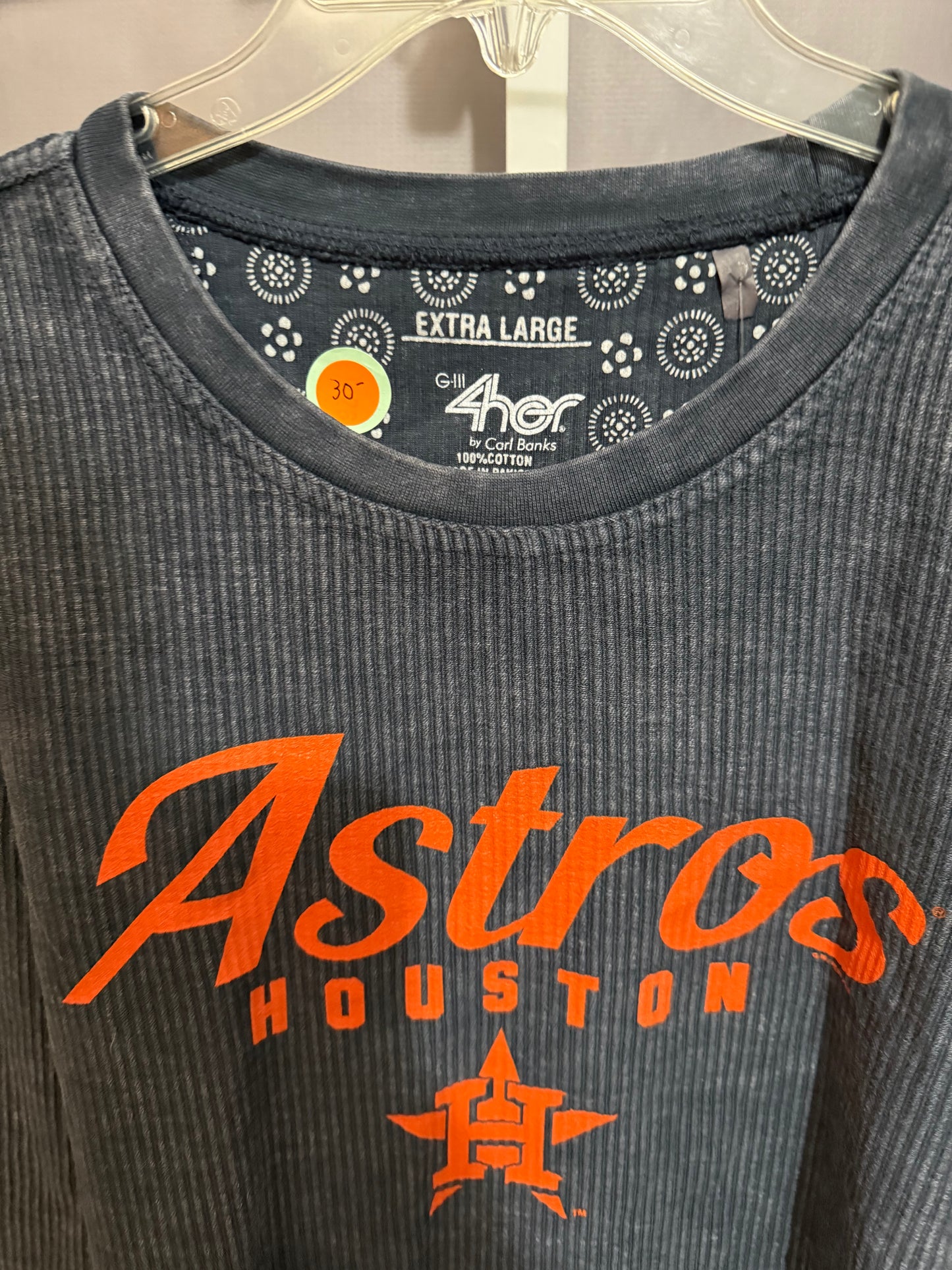 Men’s XL Houston Astros crewneck by Carl Banks