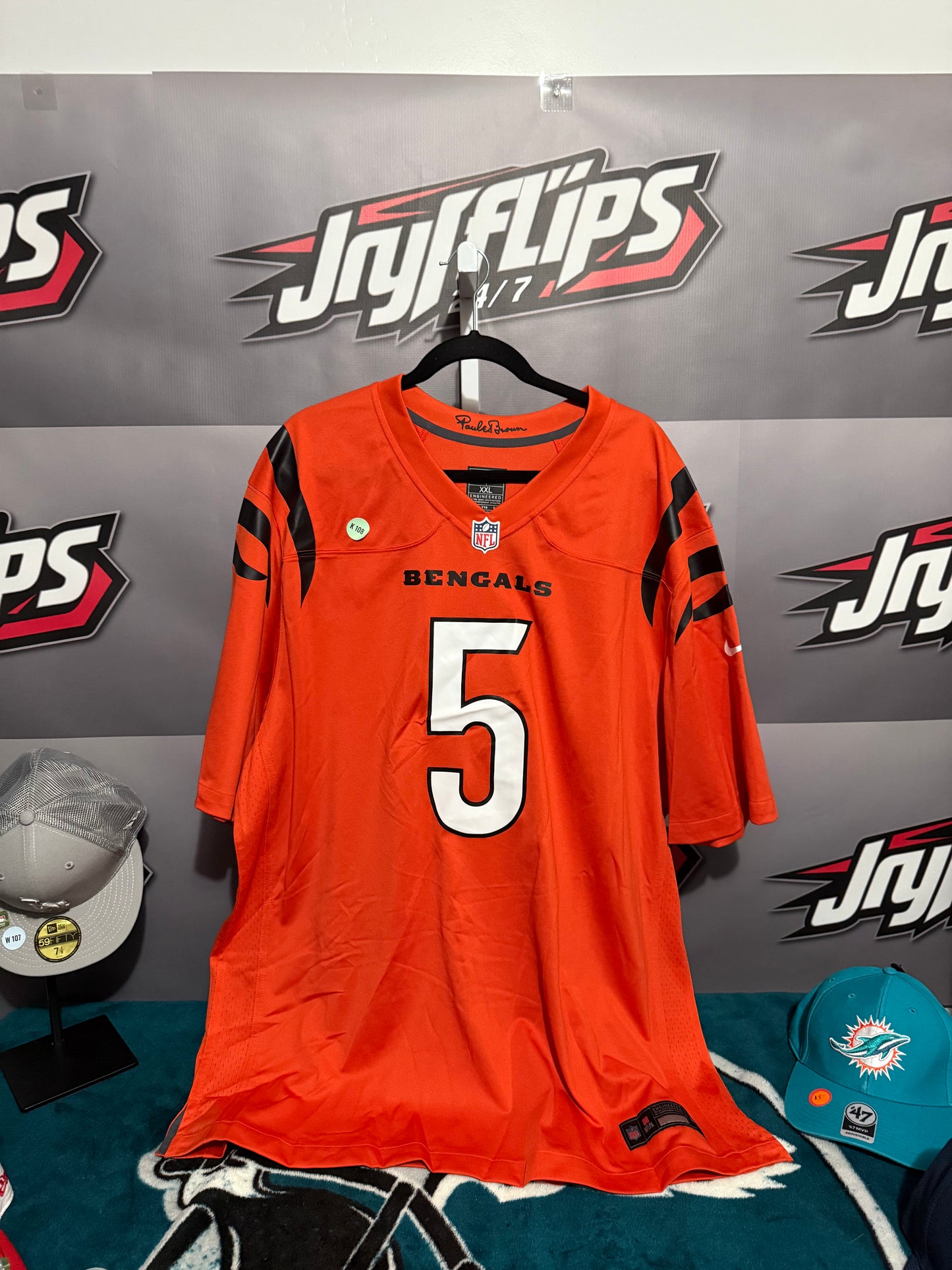 Men’s XXL Tee Higgins #5 Bengals Jersey