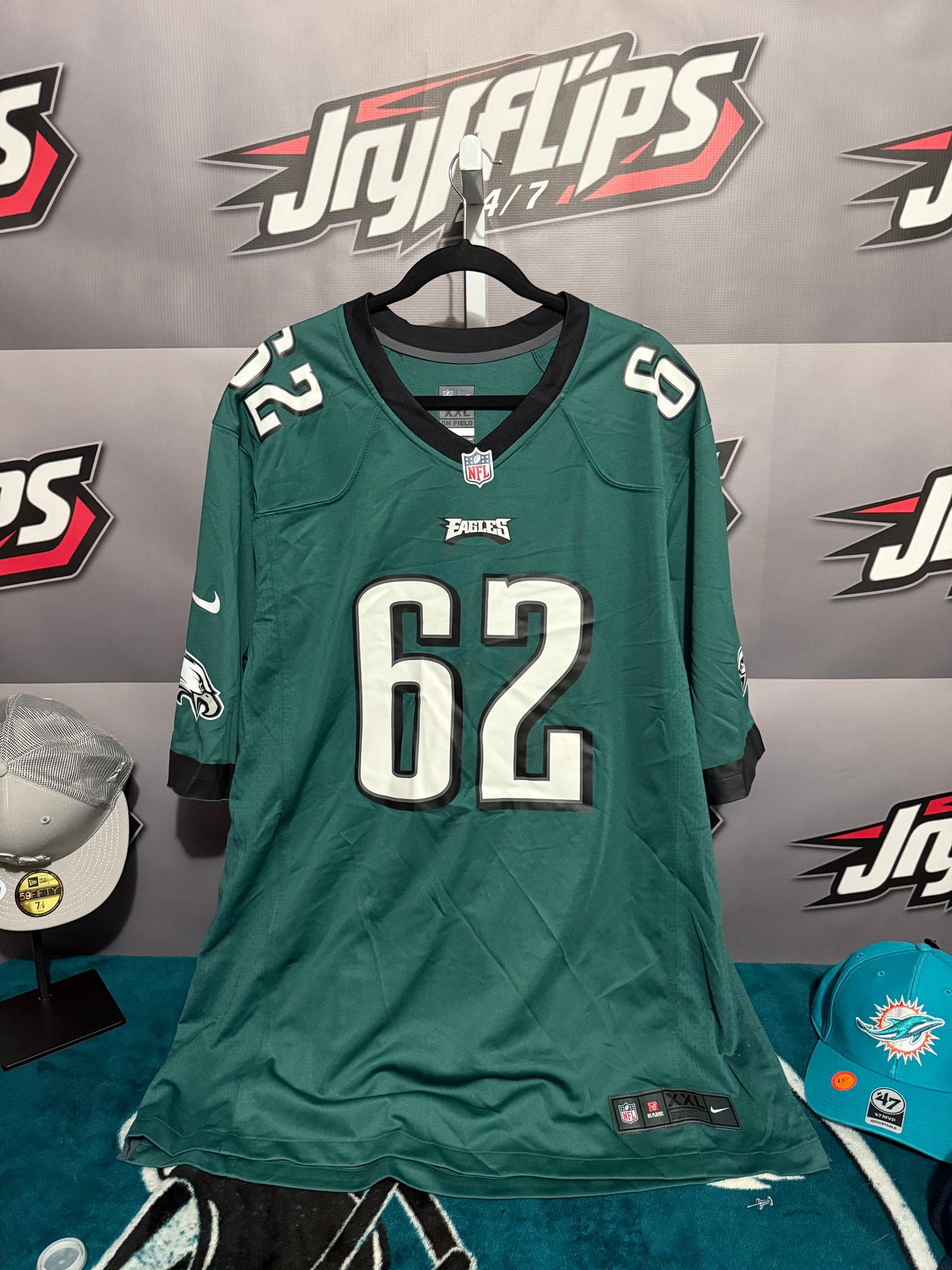Men’s XXL Philadelphia Eagles #62 Jason Kelce Jersey