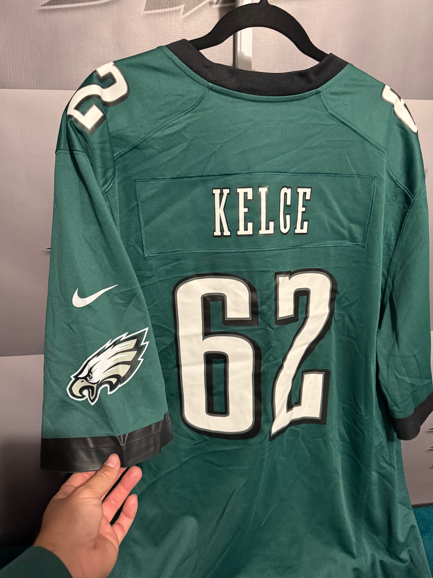 Men’s XXL Philadelphia Eagles #62 Jason Kelce Jersey