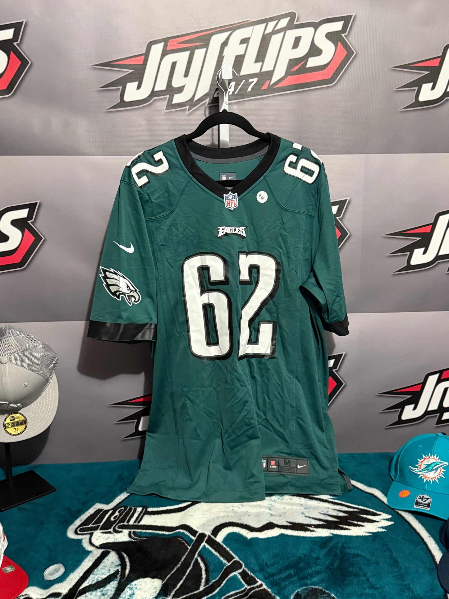 Men’s Medium Philadelphia Eagles #62 Jason Kelce Jersey