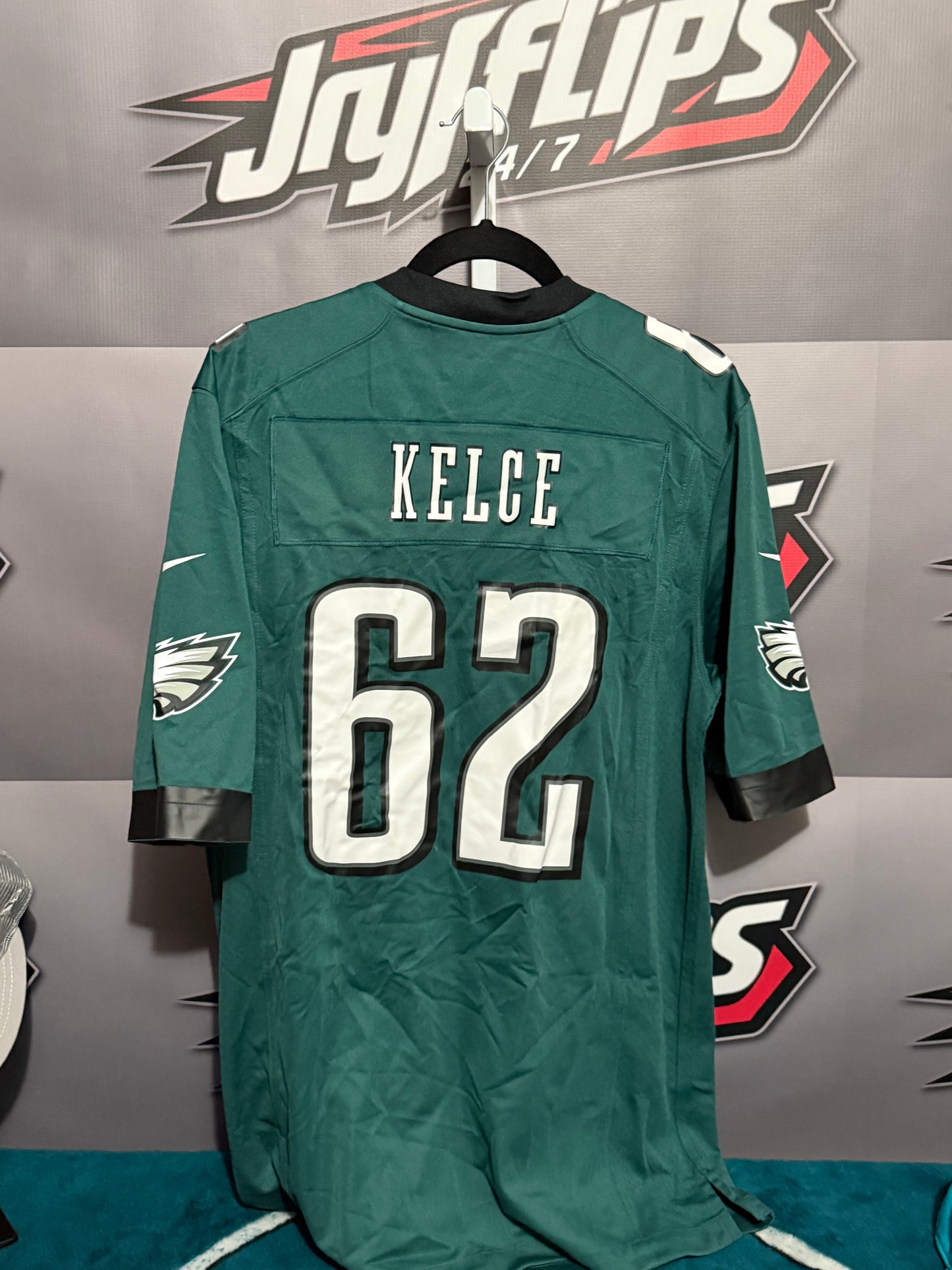 Men’s Medium Philadelphia Eagles #62 Jason Kelce Jersey