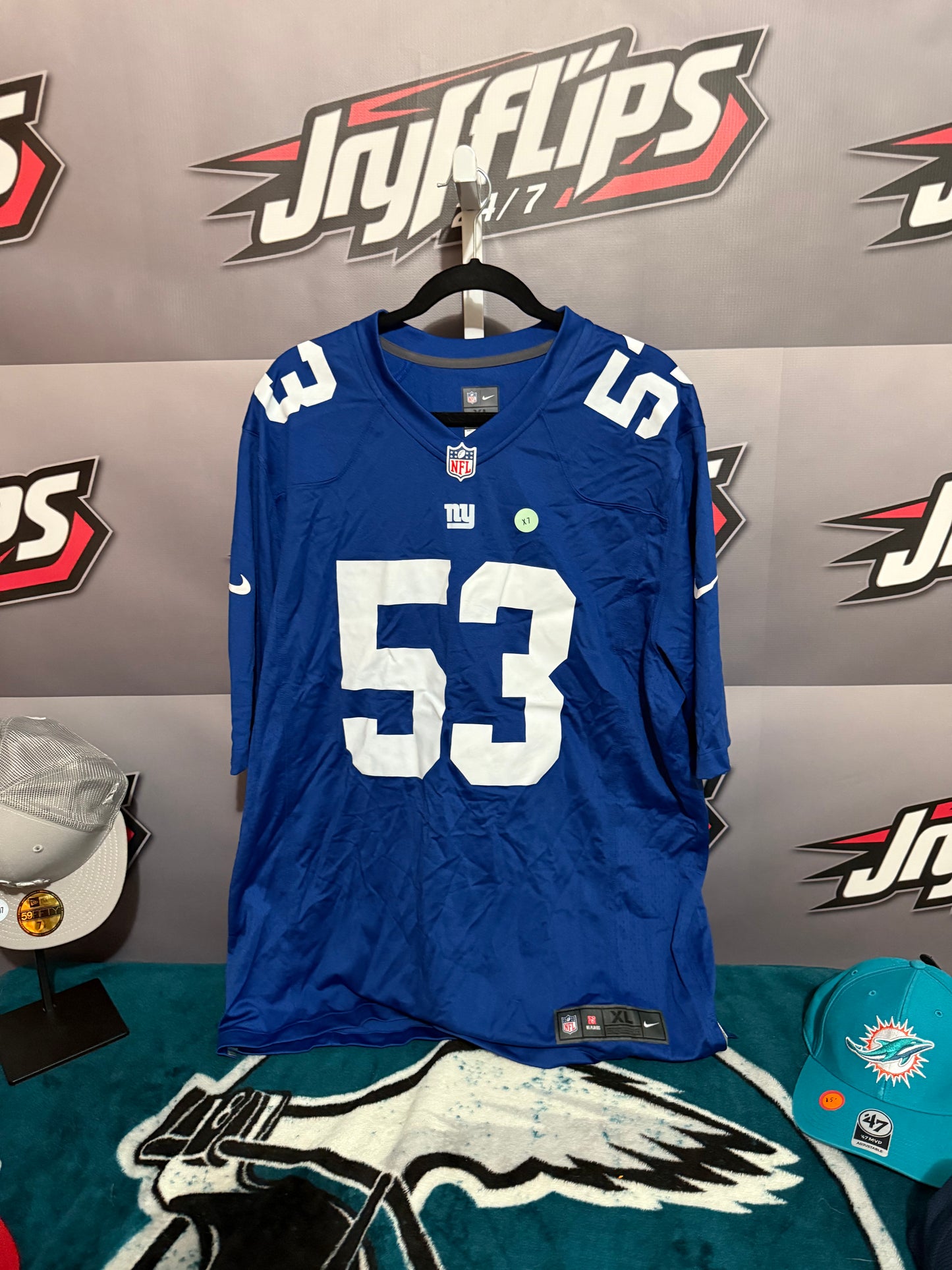 Men’s XL Giants #53 Carson Jersey