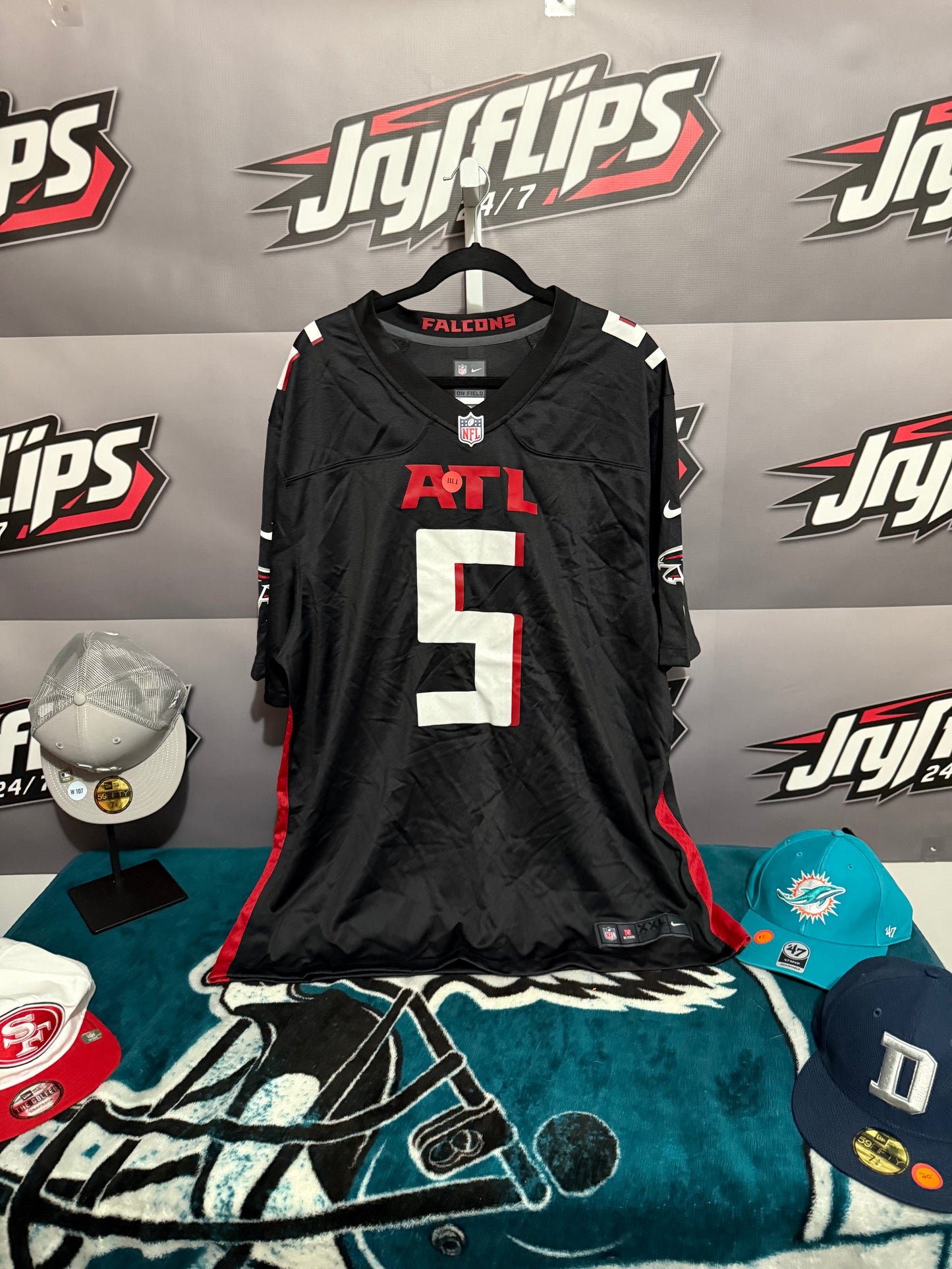 Men’s XXL Atlanta Falcons #5 Drake London Jersey