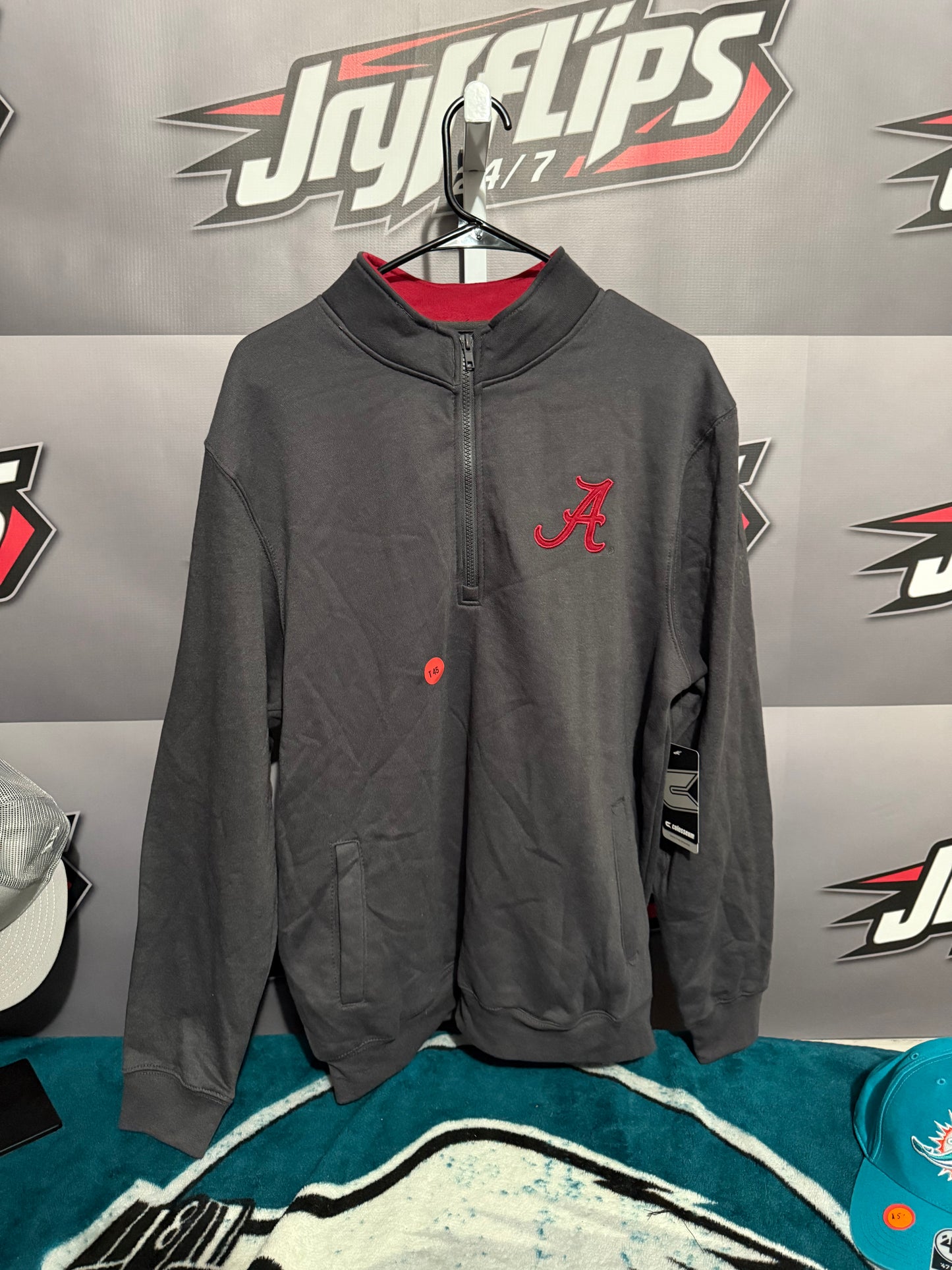 Men’s Large Alabama 1/4 zip coliseum sweater
