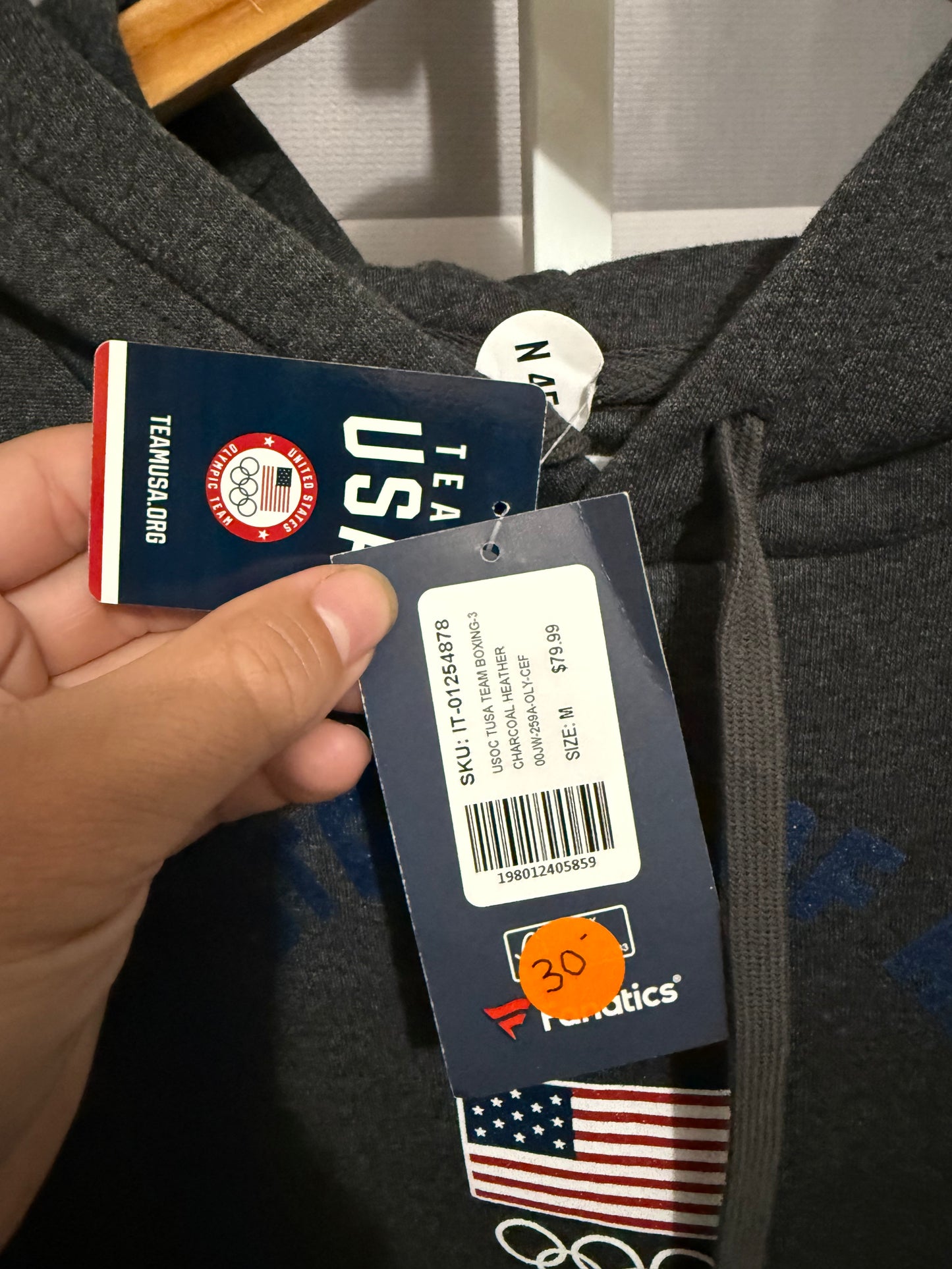 Mens Medium US Olympic Boxing Hoodie