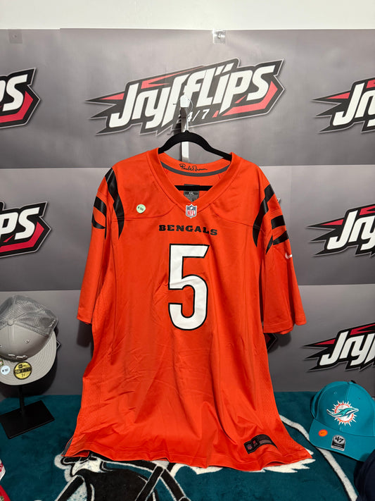Men’s XXL Tee Higgins #5 Bengals Jersey
