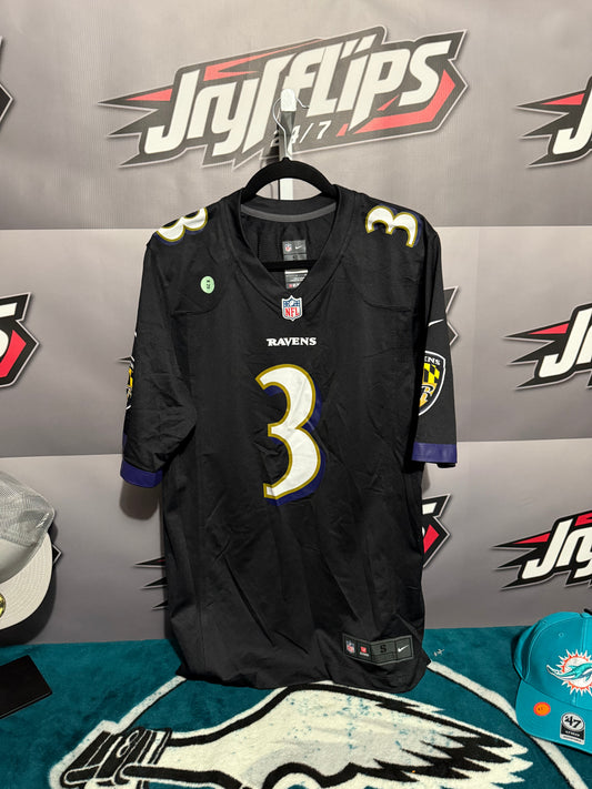 Men’s Small Baltimore Ravens #3 O. Beckham JR Jersey