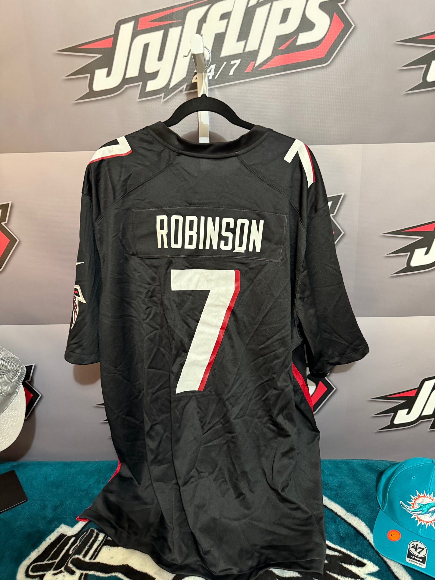 Men’s 3XL Faceless Atl Robinson #7 Jersey