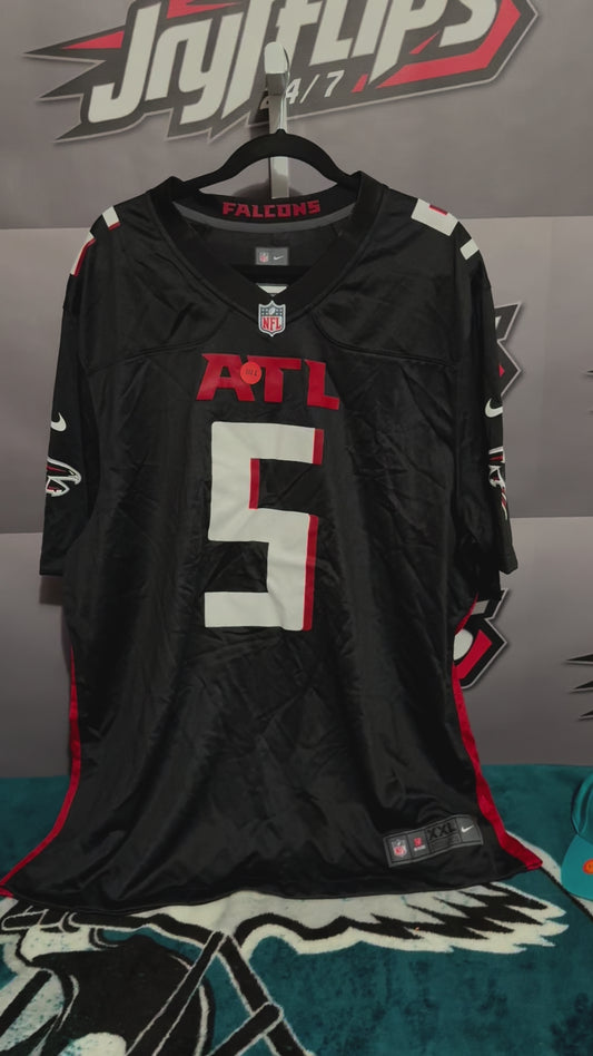 Men’s XXL Atlanta Falcons #5 Drake London Jersey